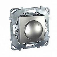 Светорегулятор поворотный UNICA TOP, 400 Вт, алюминий | код. MGU5.511.30ZD | Schneider Electric